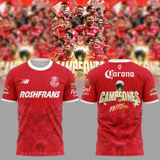 Toluca FC Campeón 2025 Liga MX T-Shirt