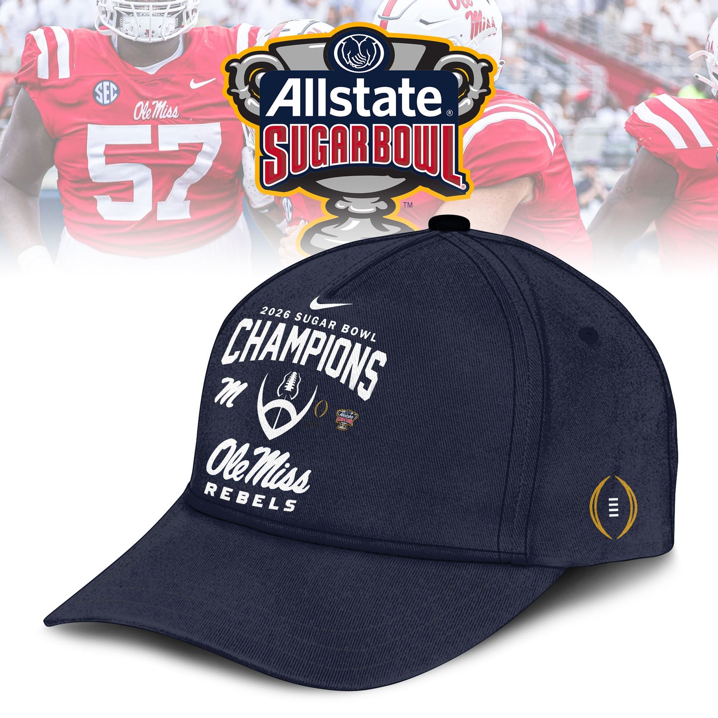 Ole Miss Rebels 2026 Football Sugar Bowl Champions Limited Edition Shirt