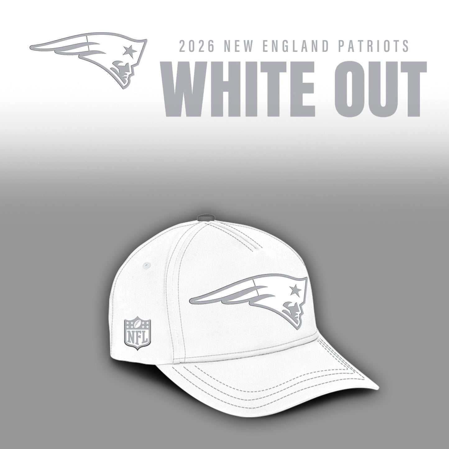 New England Patriots 2026 White Out Limited Edition Shirt