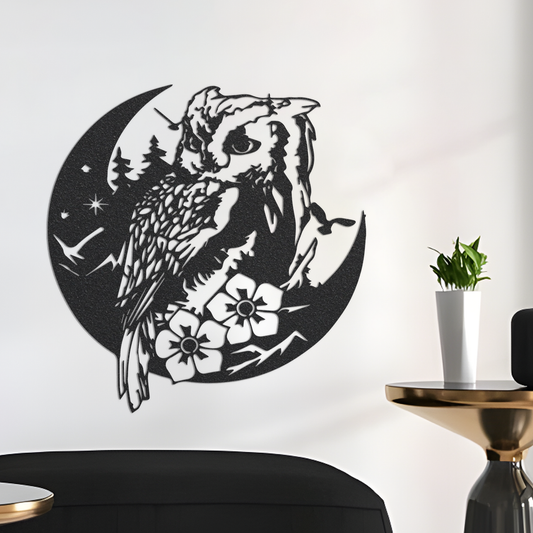 Owl Metal Sign,Owl Metal Wall Decor,Owl Wall Art,Metal Sign,outdoor decor,Front Door Decor,Metal Wall Decor,Metal Owl Sign,Steel Wall Decor