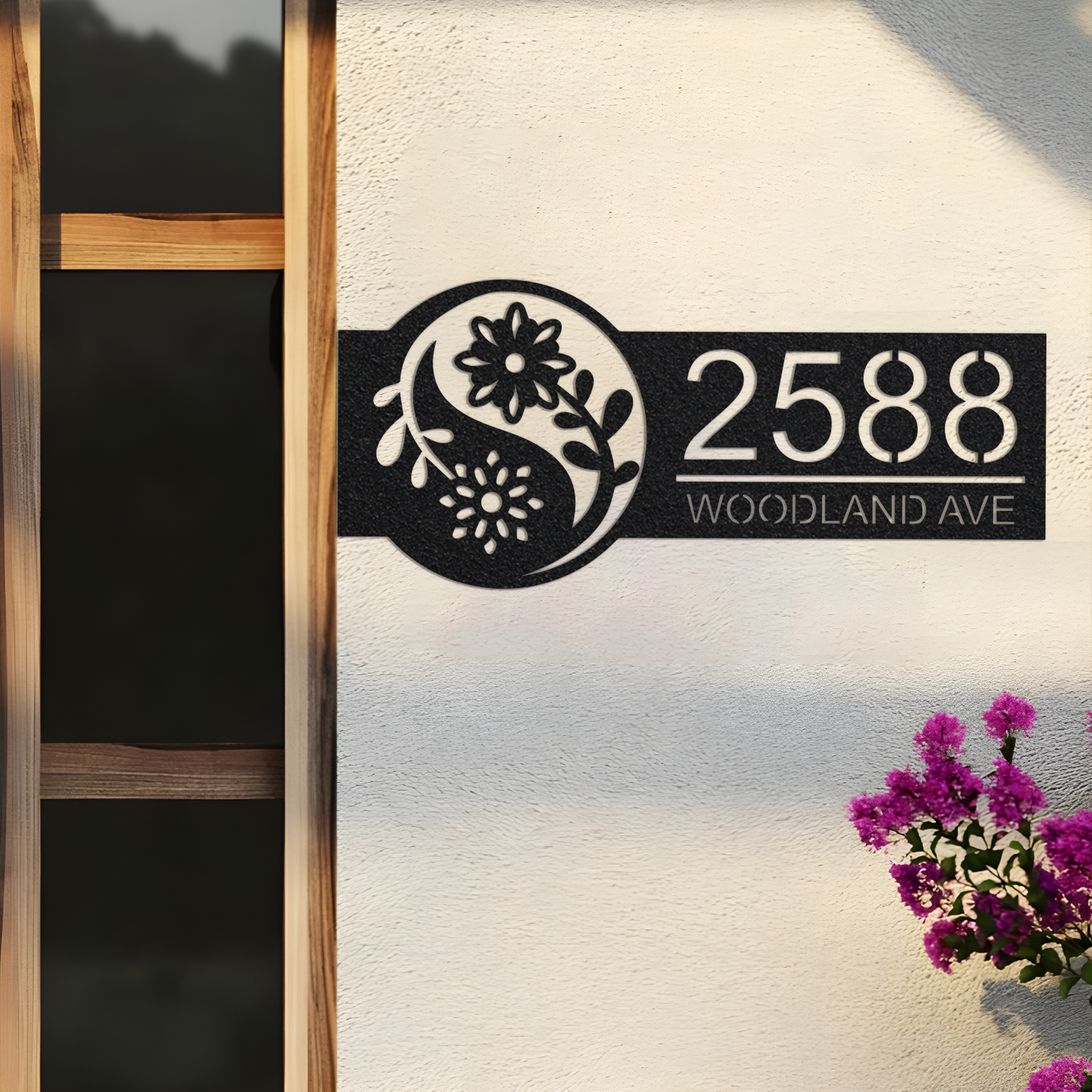 Family Initial Metal House Number Sign | Family Name Address Sign | Modern Address | Address Sign | Address Numbers | Address Plaque