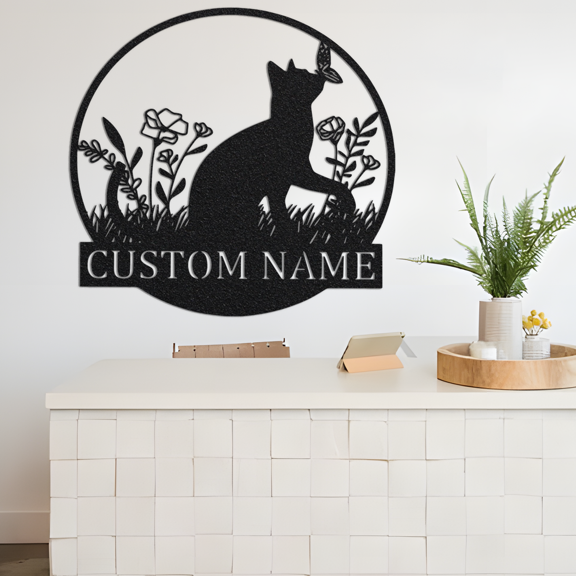 Cat Memorial Sign,Custom Cat Name Sign,Pet Loss Gift,Pet Lover Gift,Cat Garden Decor,Wall Hanger,Personalized Cat Wall Art,Pet Sympathy Gift