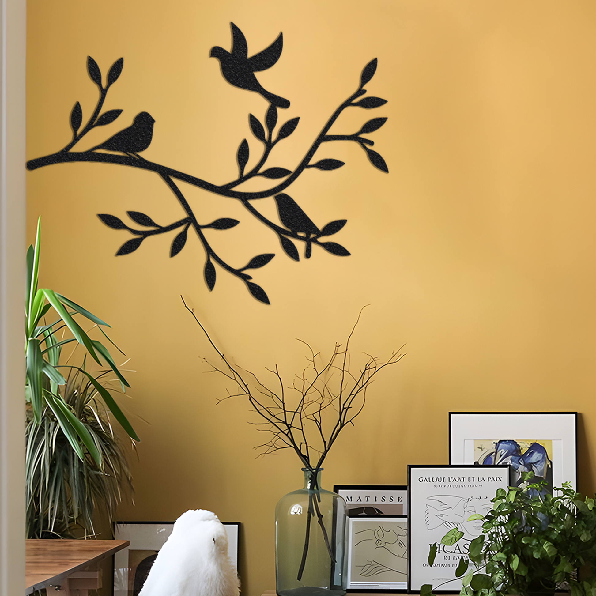 Bird on Branches Wall Art / Birds on Branch Wall Decor / Metal Wall Decor / Home Decor / Nature Home Decor / Metal Wall Art