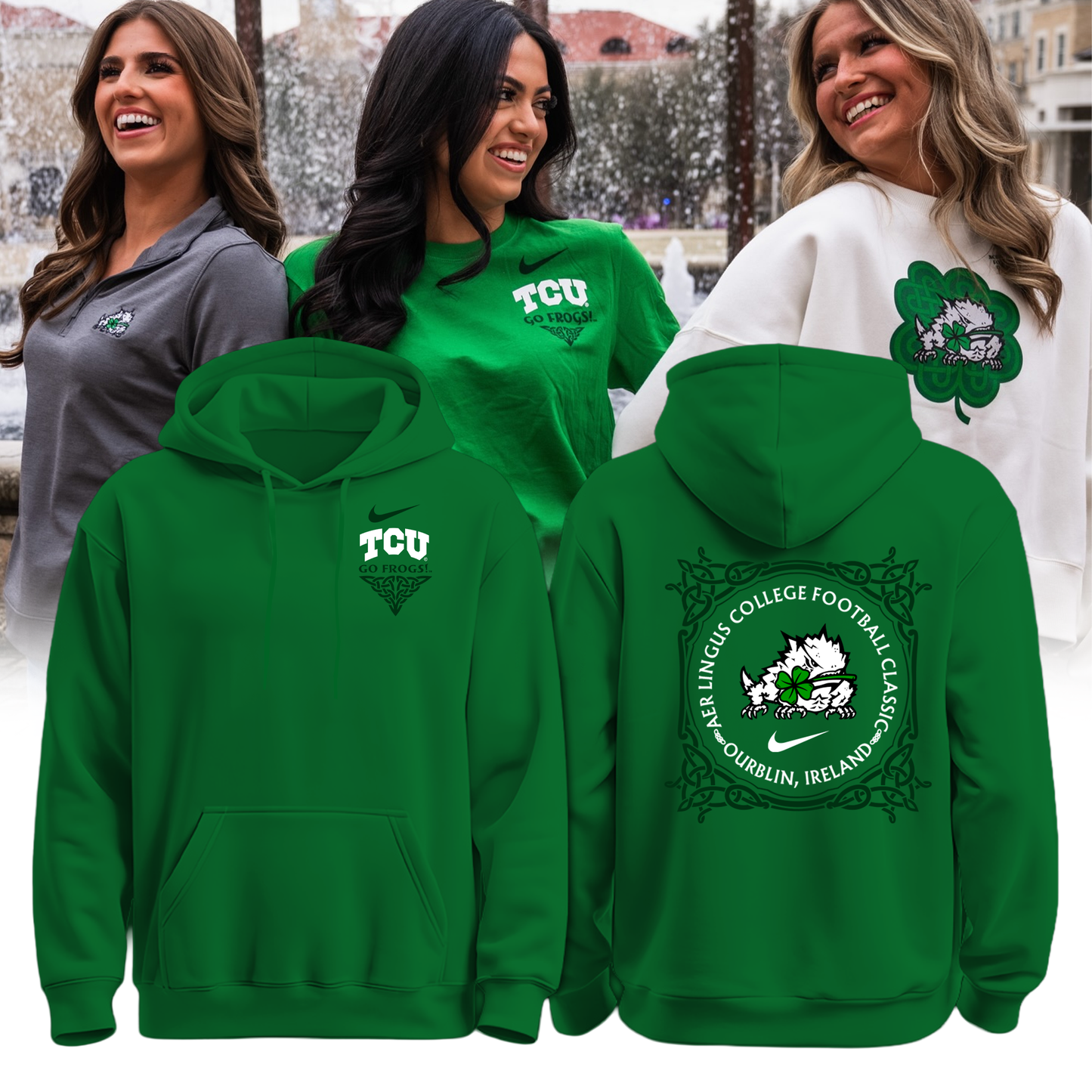 TCU Horned Frogs Ireland Hoodie- Limited Edition