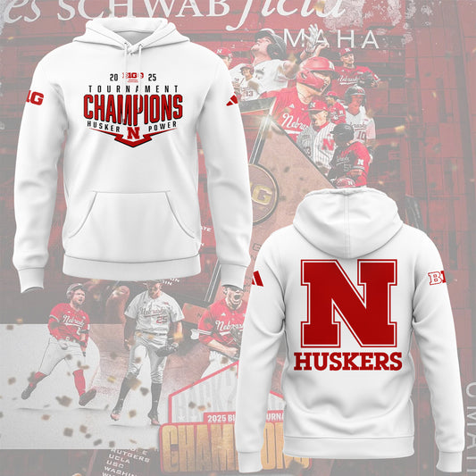 Nebraska Baseball x B1G Tourney Championship Hoodie