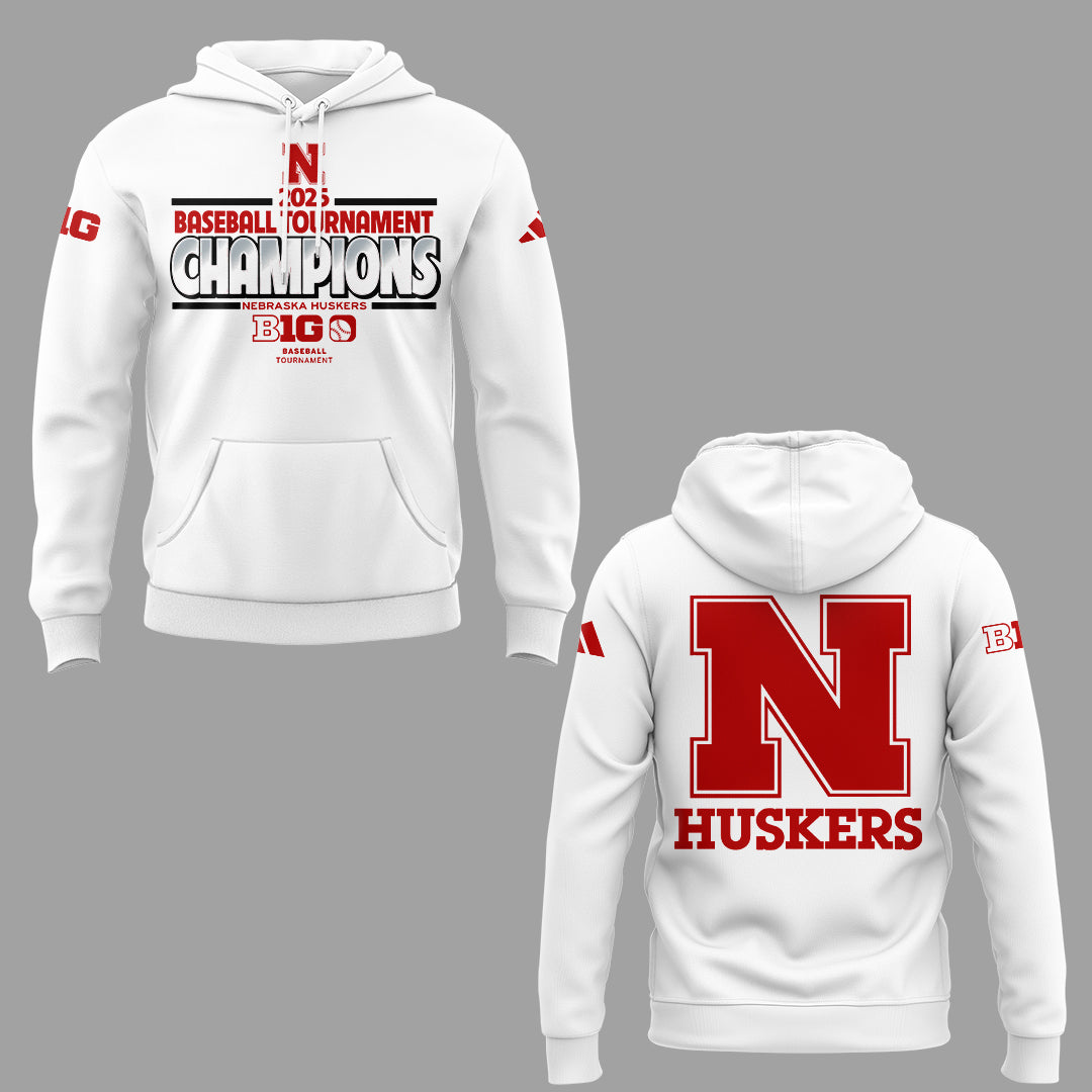 Nebraska Baseball x B1G Tourney Championship Hoodie