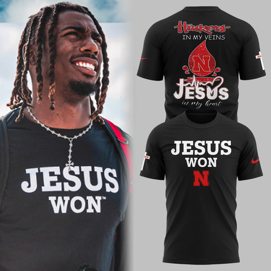 Exclusive Version Nebraska Football Jesus Won
