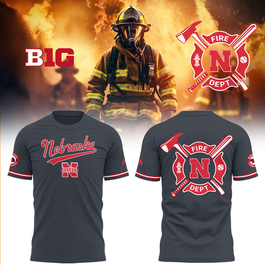 Nebraska Baseball x Firefighter Appreciation Night T-Shirt
