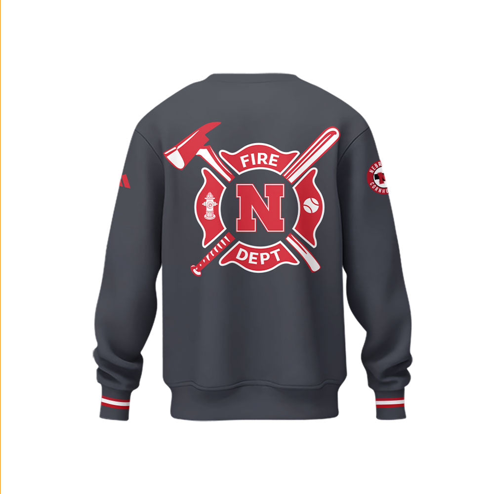 Nebraska Baseball x Firefighter Appreciation Sweatshirt