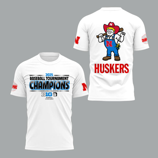 Nebraska Baseball x B1G Tourney Championship T-Shirt