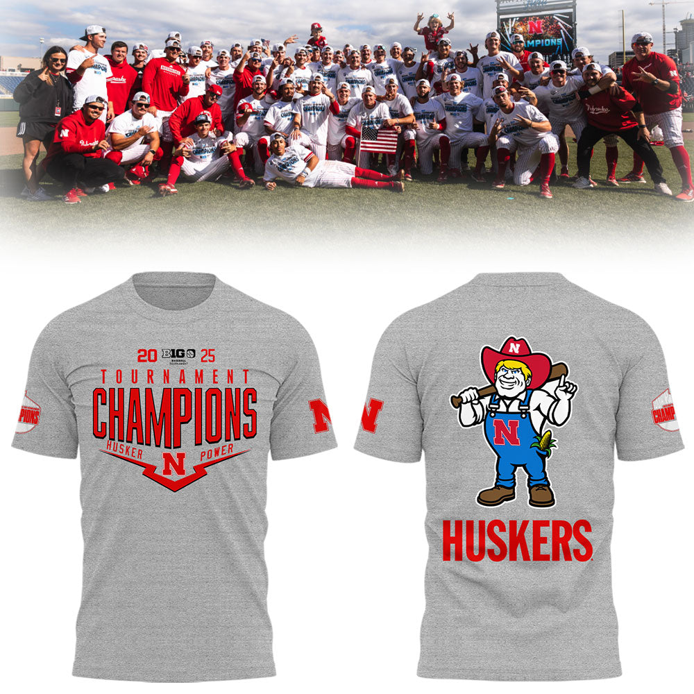 Nebraska Baseball x B1G Tourney Championship T-Shirt