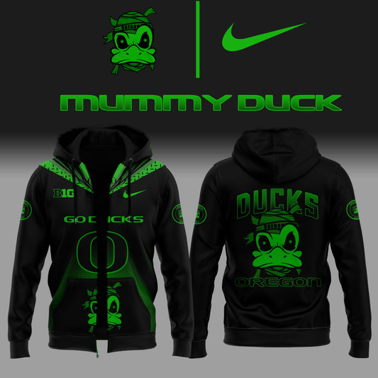 Limited Edition Mummy Duck Black Zip Hoodie