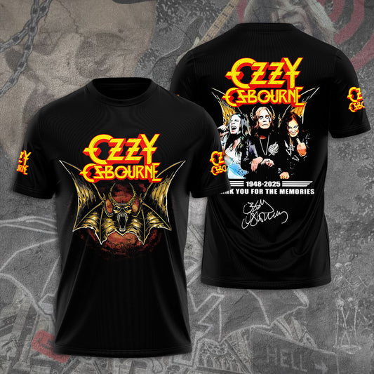 Ozzy Osbourne 3D T-Shirt - Thank You For The Memories