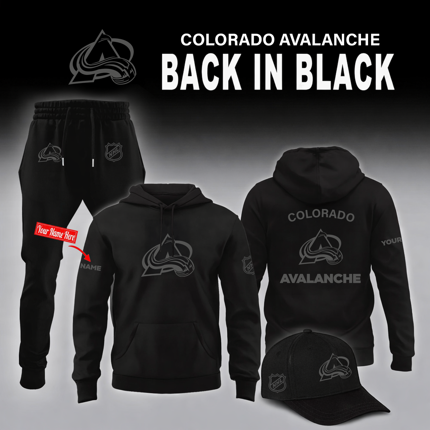 Colorado Avalanche - Back in Black 2026 Limited Edition Hoodie