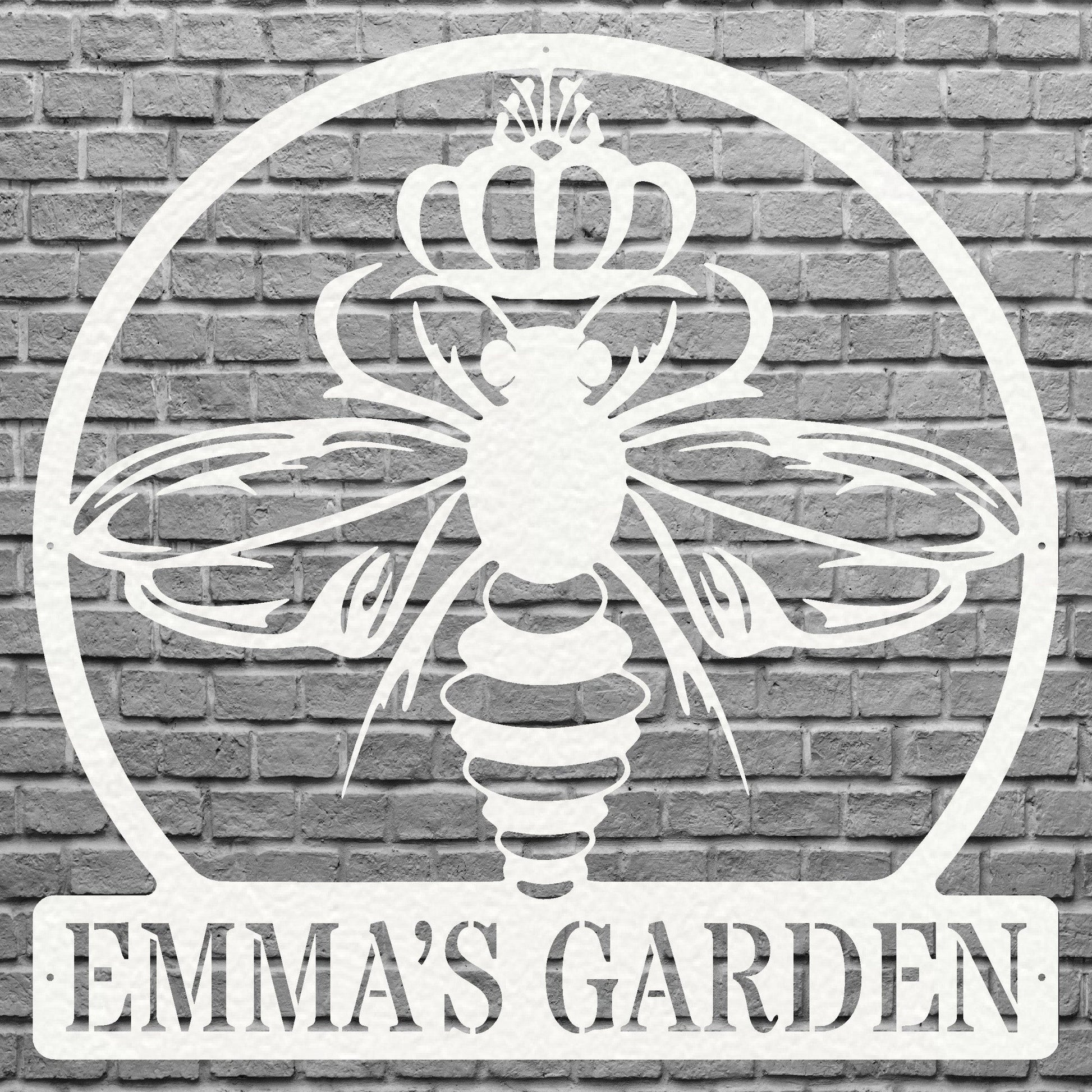 Queen Bee Metal Sign, Honey Bee Sign Metal Wall Art, Outdoor Metal Sign, Bee Wall Decor, Honey Lover Gift