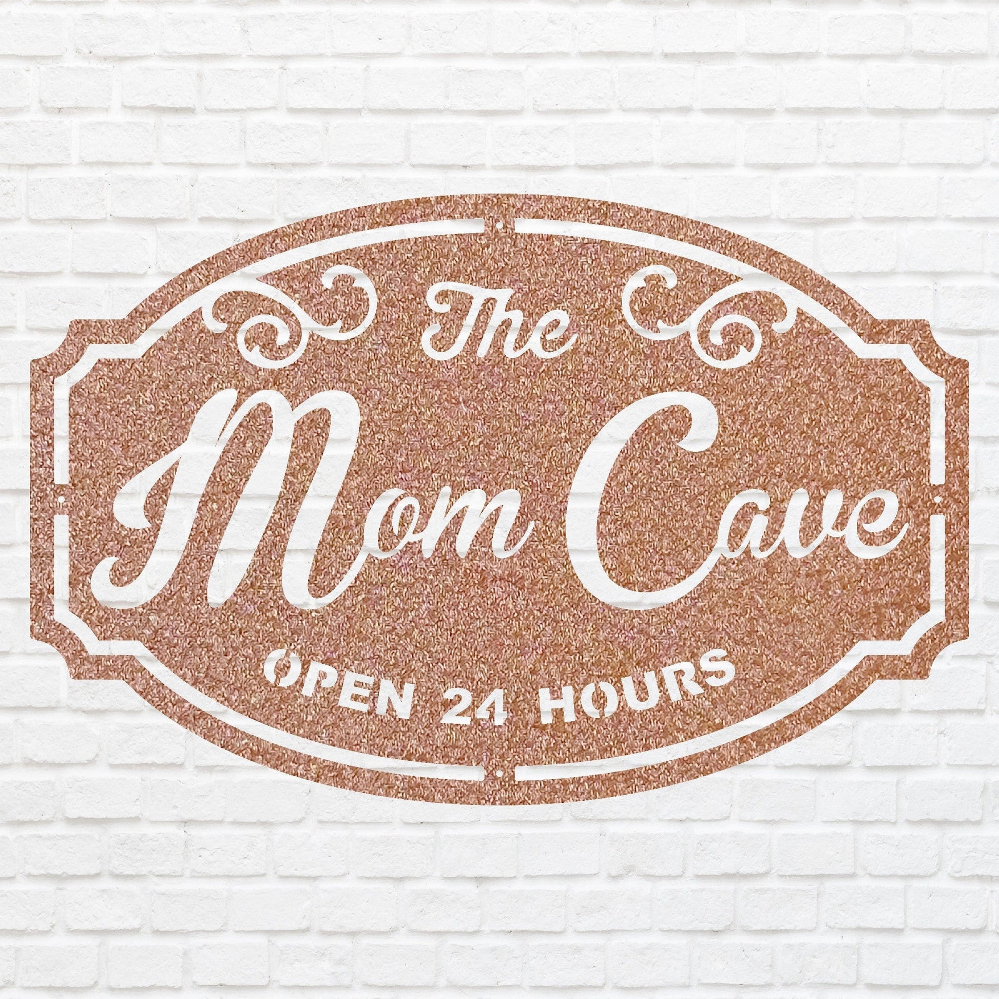 Woman Cave Metal Sign, Mom Cave Metal Wall Art, Mom Sign Metal Wall Decor, Decorative Wall Art, Laser Cut Metal Sign