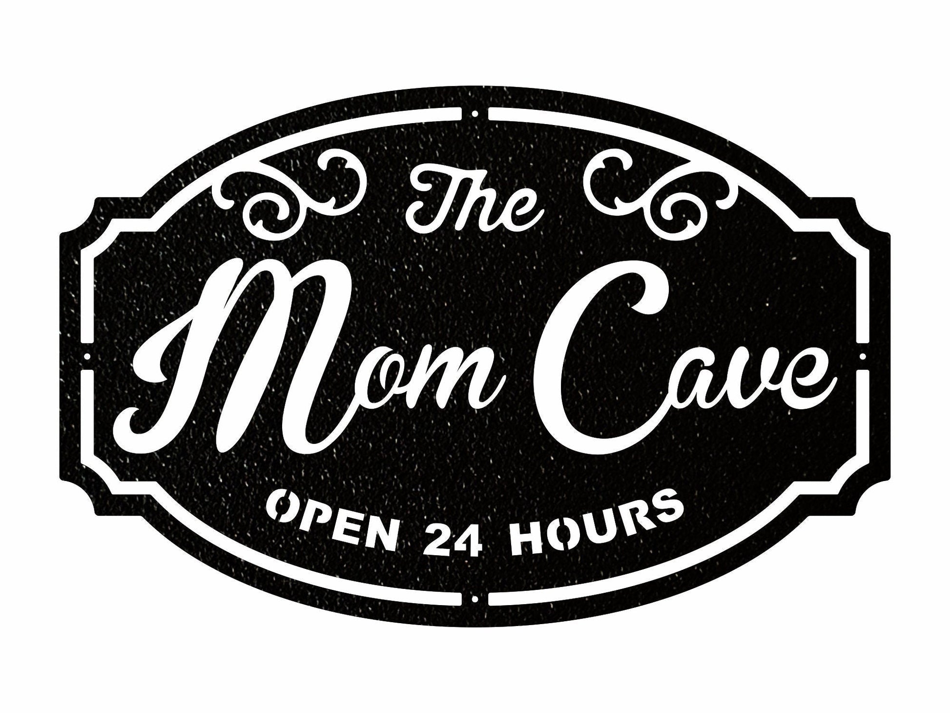 Woman Cave Metal Sign, Mom Cave Metal Wall Art, Mom Sign Metal Wall Decor, Decorative Wall Art, Laser Cut Metal Sign