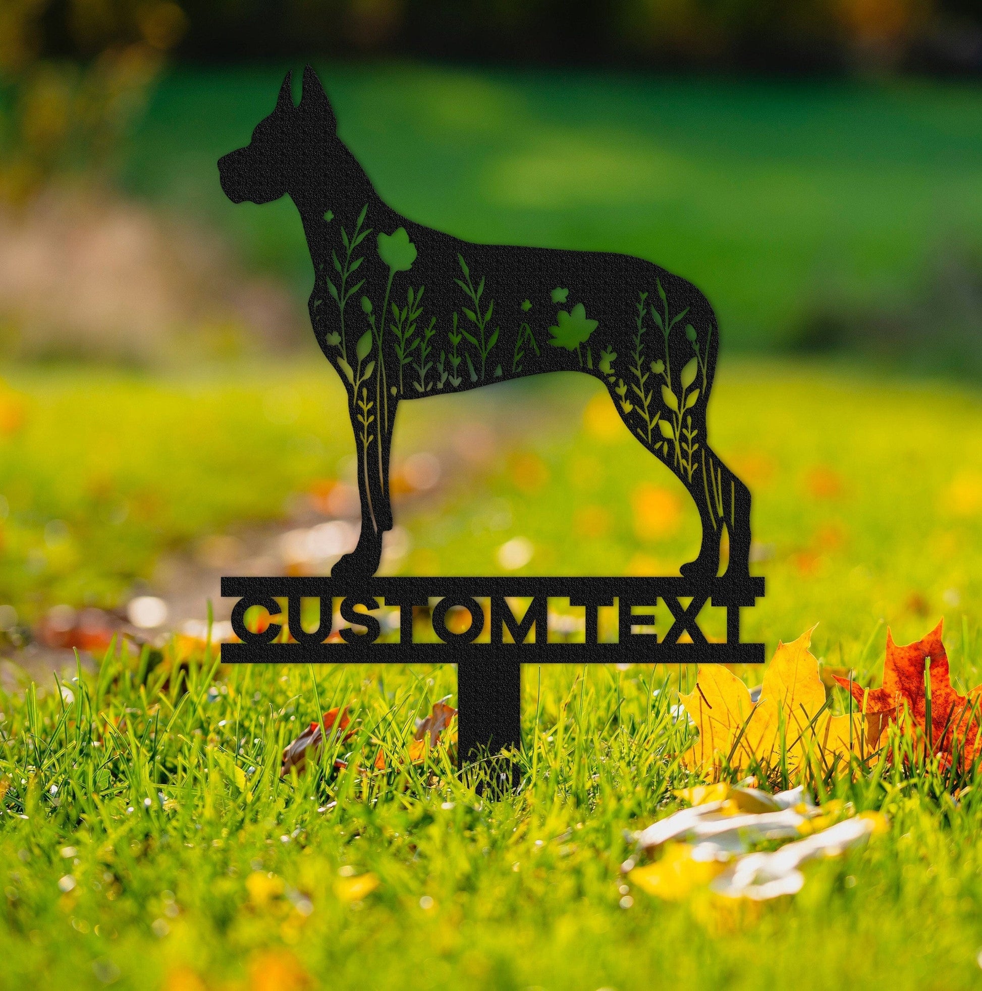 Custom Great Dane Memorial Stake Sign,Pet Grave Markers Sign,Great Dane Metal Sign With Stake,Pet Loss Gift,Sympathy Remembrance Stake