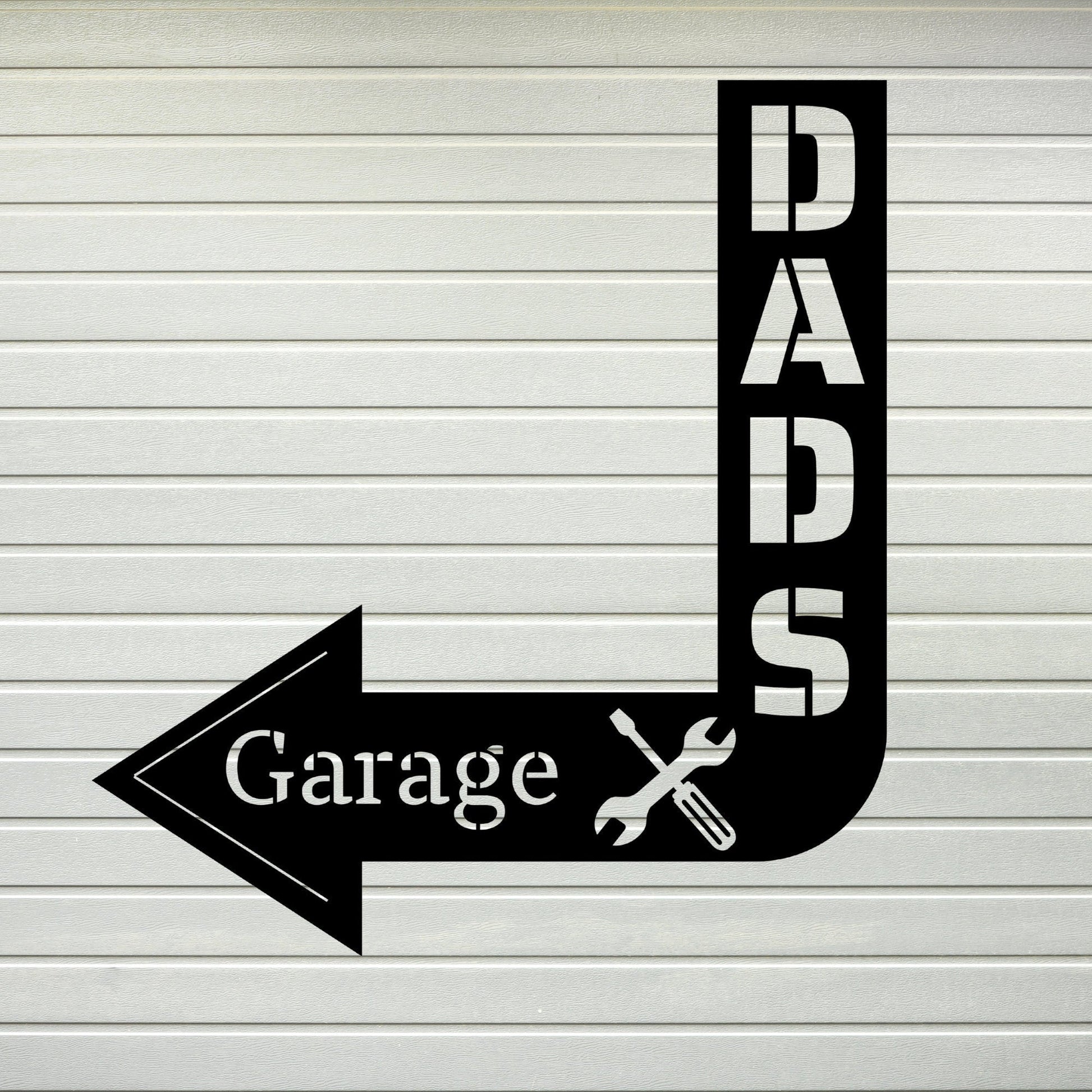 Dads Garage Metal Sign, Fathers Day Metal Art, Personalized Gift for Dad, Dad Name Sign, Fathers Day Gift, Garage Wall Sign, Metal Dad Gift