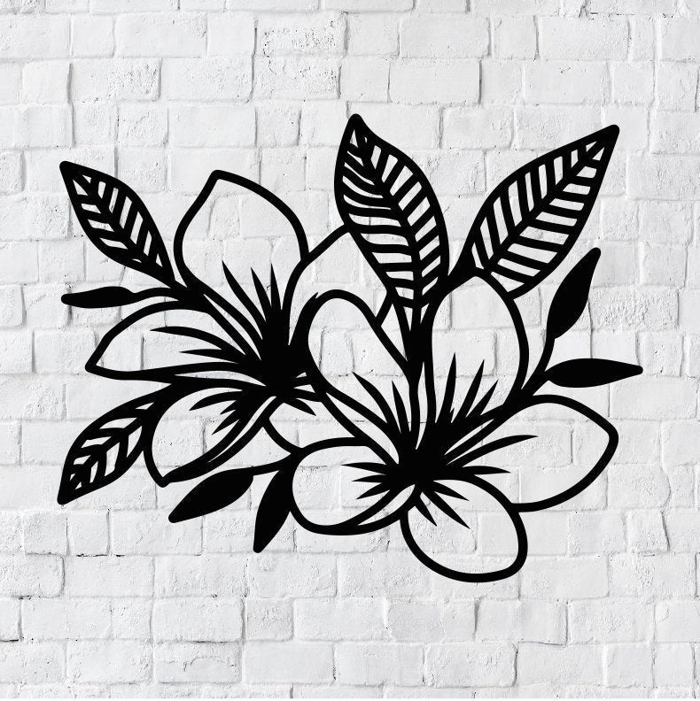 Flowers Metal Sign / Flower Metal Wall Decor / Flower Wall Decor Signs / Home Decor / Flower Wall Decor