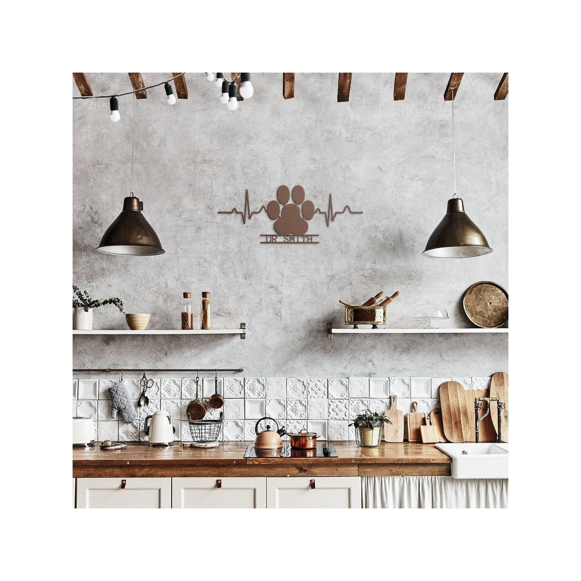 White Veterinary Doctor Metal Sign, Veterinary Gift, Personalized Vet Gift, Veterinary Art, Custom Gift For Veterinarian