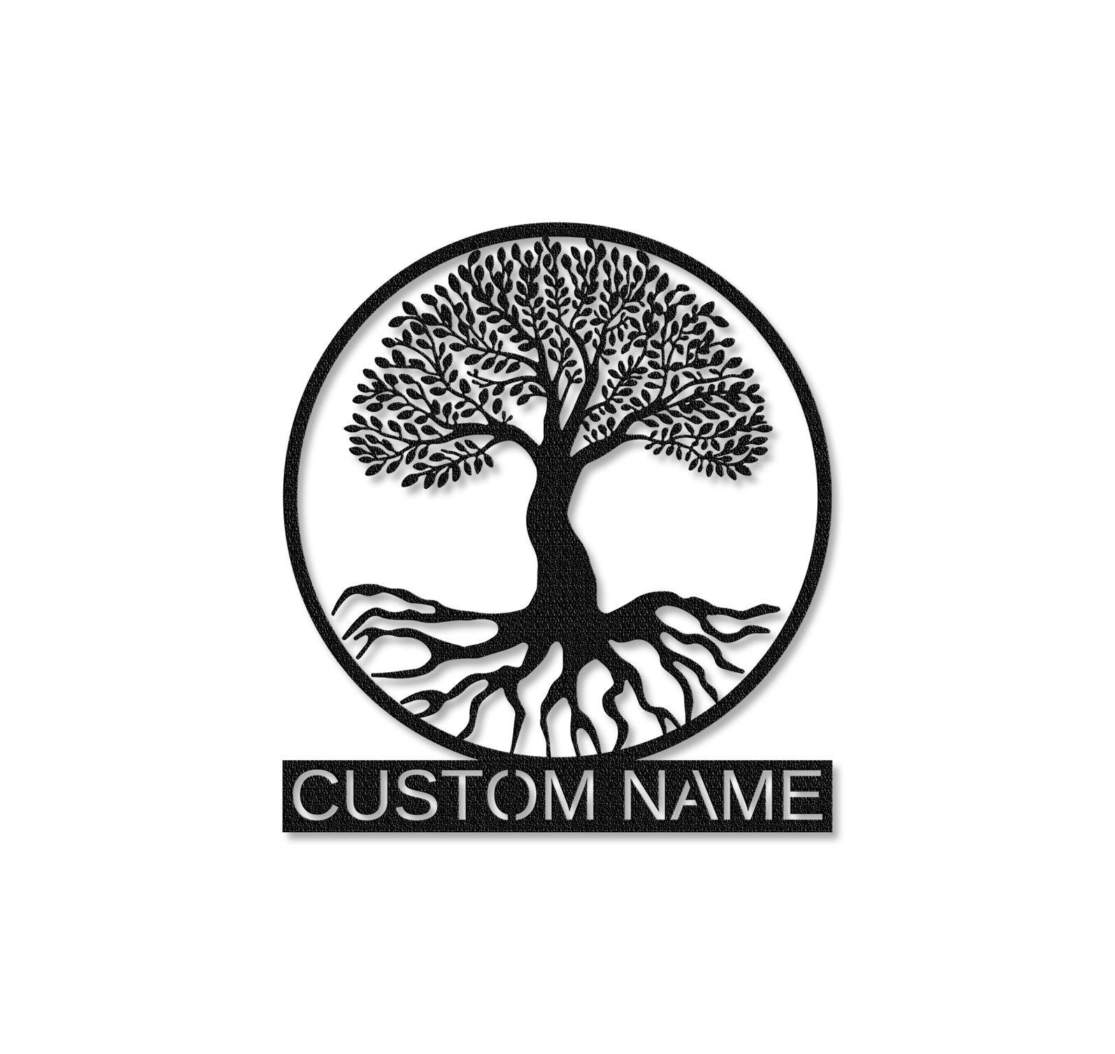 Tree of Life Metal Sign,Custom Family Tree Name Sign, Personalized Tree Of Life Wall Art,Housewarming Gift Anniversary Gift Living Room