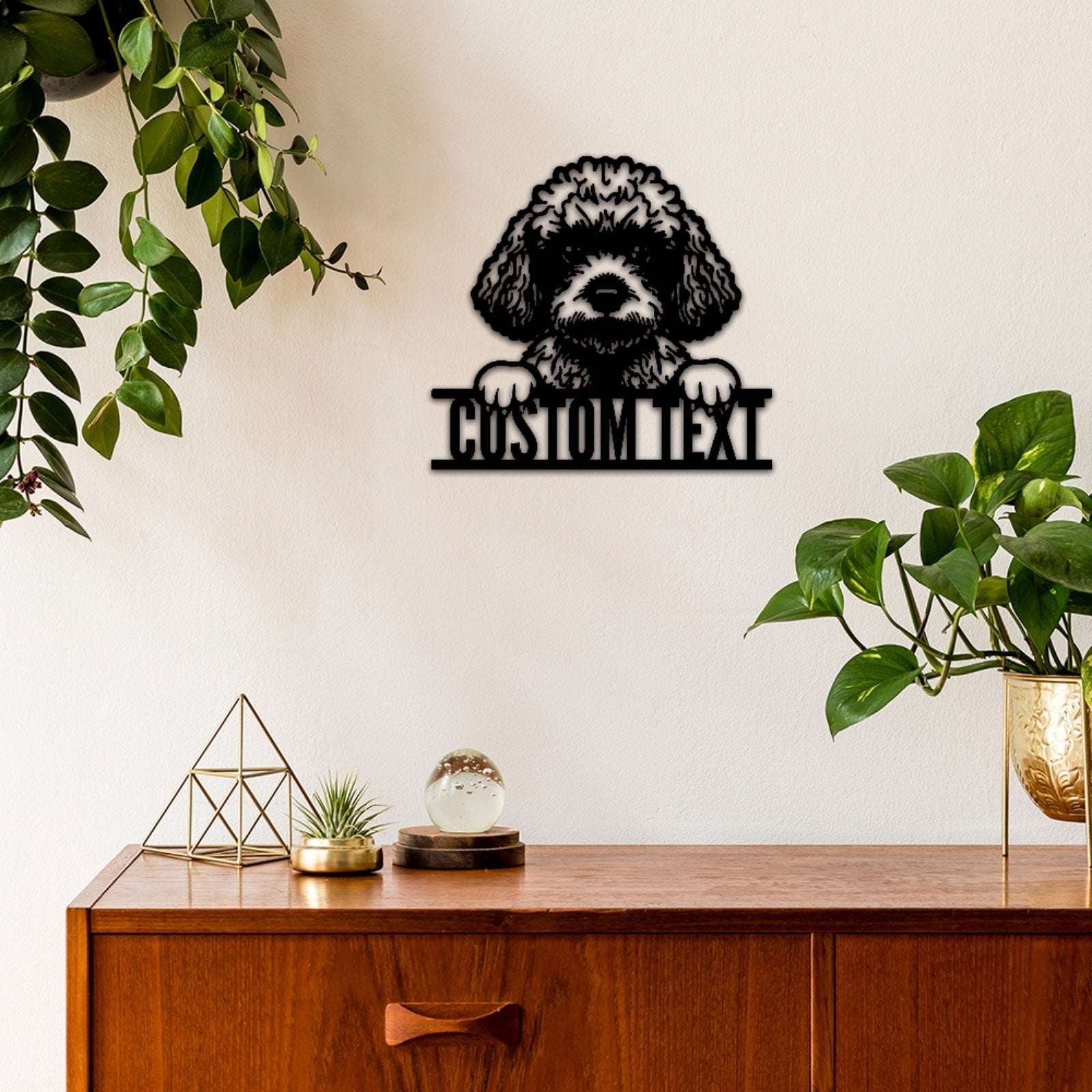 Personalized Poodle Dog Metal Sign,Custom Poodle Dog Wall Art,Dog House Decor,Room Decor,Pet Lover Gift,Pet Wall Decor