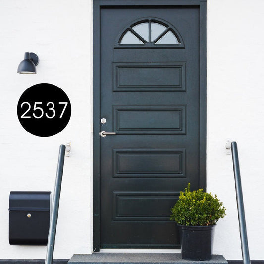 Circular Metal House Number Sign | Circle Address Sign | Modern Address | Art Decor Address Sign | Metal Address Sign | Address Plaque