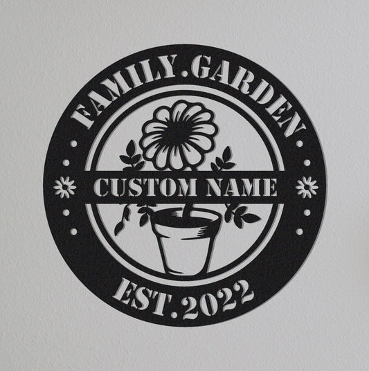 Custom Garden Sign Name,Sunflower Sign,LED Lights,Family Garden Sign,Gate Decor,Personalized Sunflower Sign Name,Gift for Gardener