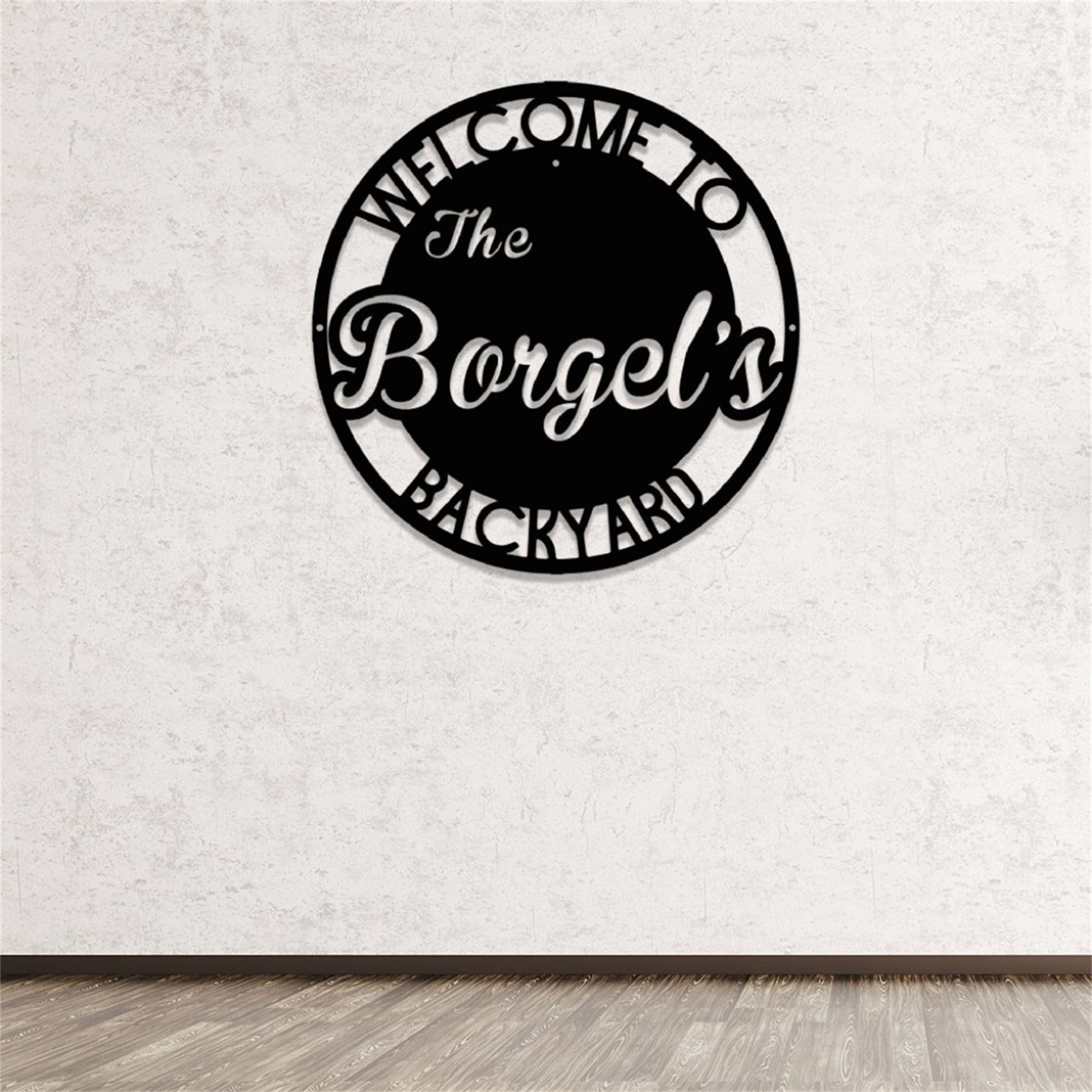 Custom Backyard Metal Sign With Lights,Personalized Patio Sign,Outdoor Decor Sign,Backyard Metal Decor,Family Backyard Bar Grill Metal Sign