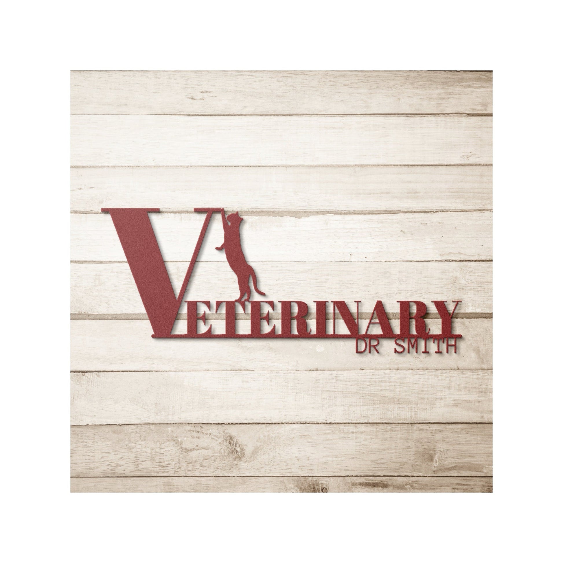 Veterinary Clinic Metal Wall Art, Veterinary Gift, Personalized Vet Gift, Veterinary Art, Gift For Veterinarian, Vet Room Decor
