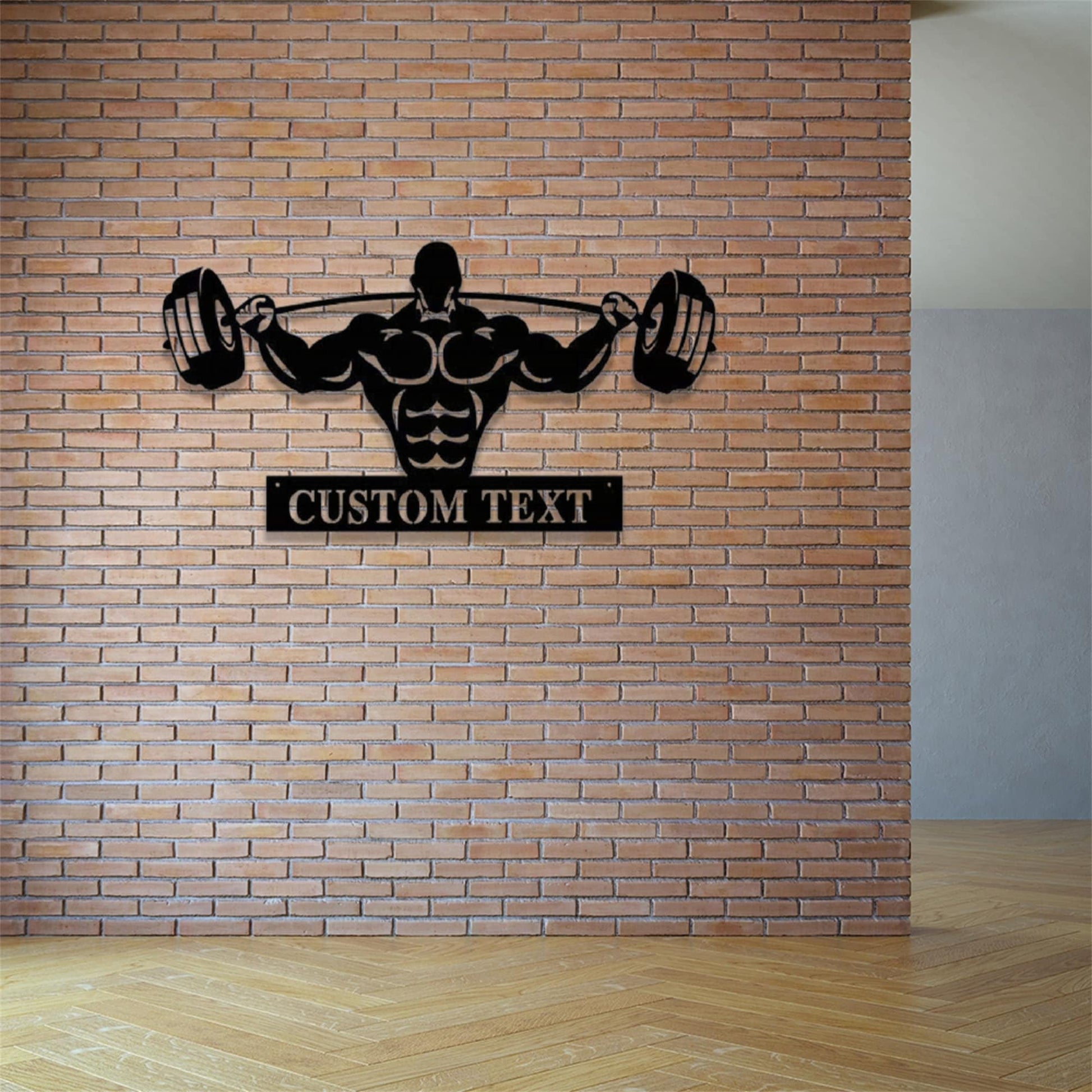 Custom Gym Sign With Lights,Powerlifting Sport Metal Wall Art,Personalized Fitness Room Sign,Powerlifting Home Decor,Gym Metal Wall Decor