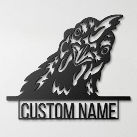 Custom Farm Hen Sign, Metal Wall Art, Hen Lovers Gift, Farm Animals Wall Decor, Wall Hanging Metal Hen Sign, Gift For Farms Owners