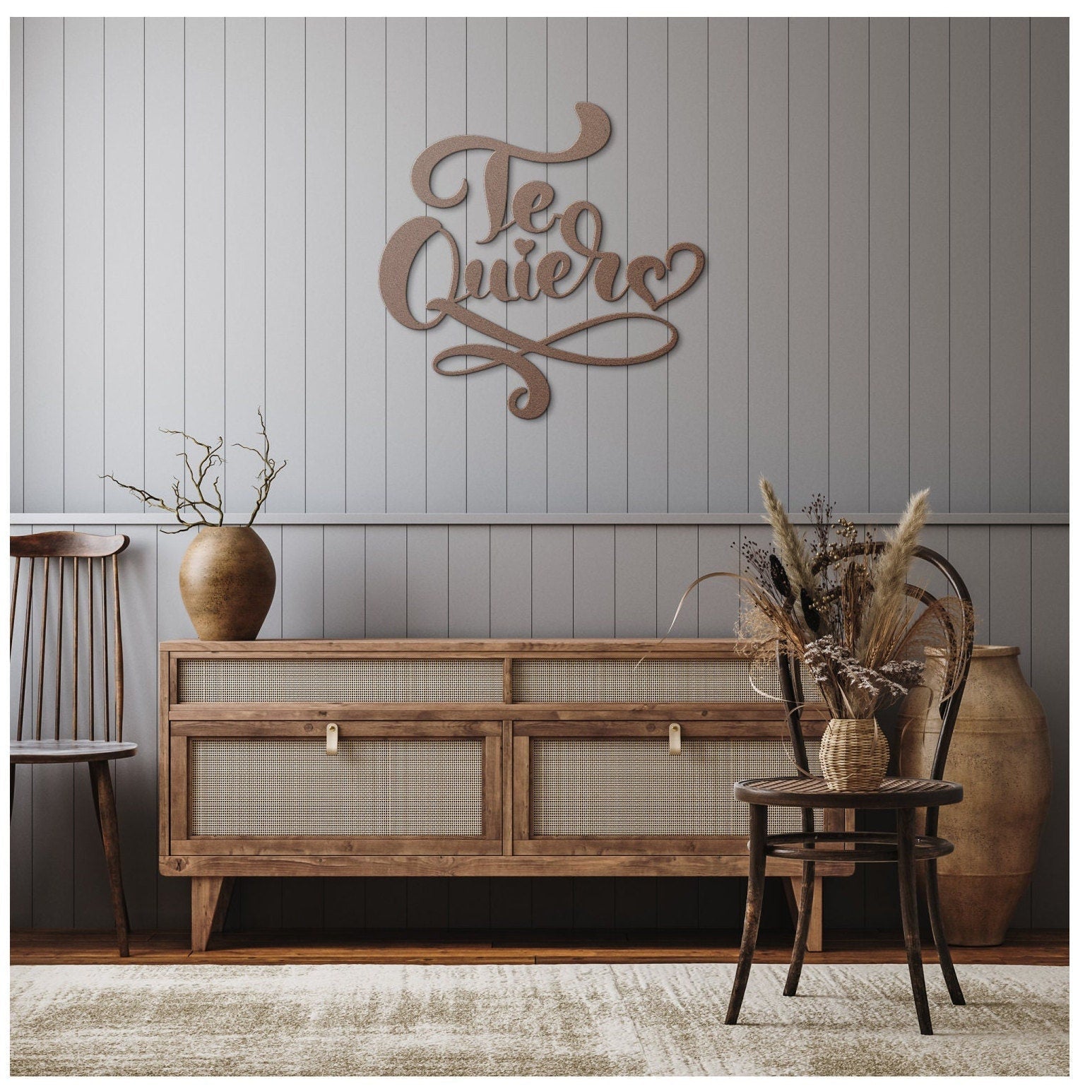 Te Quiero Metal Sign, Spanish Love Metal Sign, Valentines Metal Wall Art, I Love You Metal Sign, Large Metal Wall Art