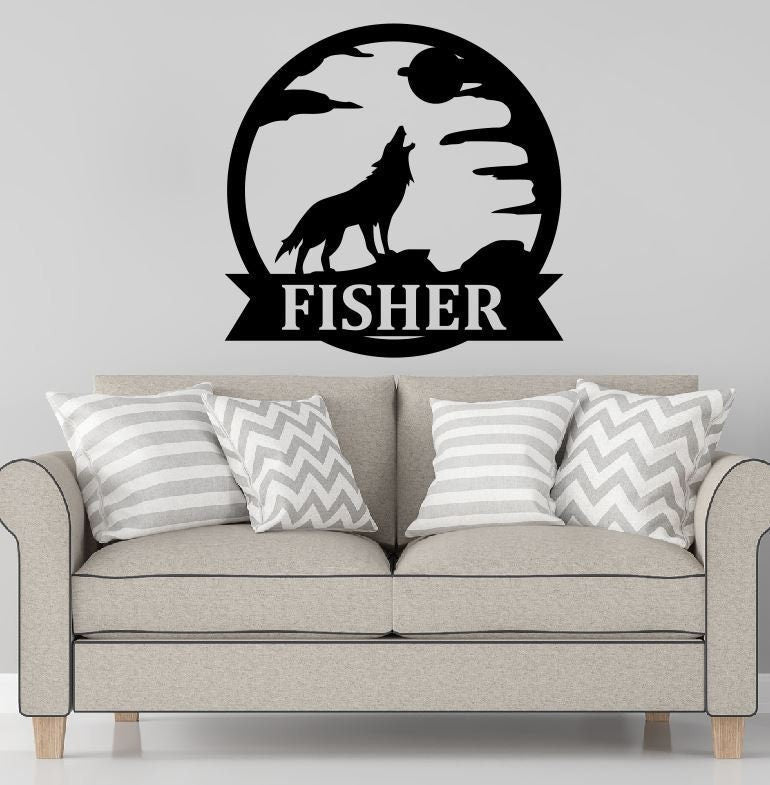 Personalized Family Name Metal Sign | Housewarming Gift | Door Hanger | Wedding Gift | Nature Metal Monogram Sign | Nature Metal Sign