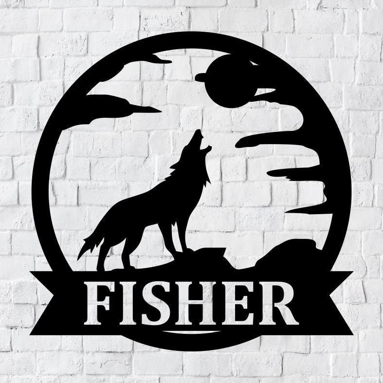 Personalized Family Name Metal Sign | Housewarming Gift | Door Hanger | Wedding Gift | Nature Metal Monogram Sign | Nature Metal Sign