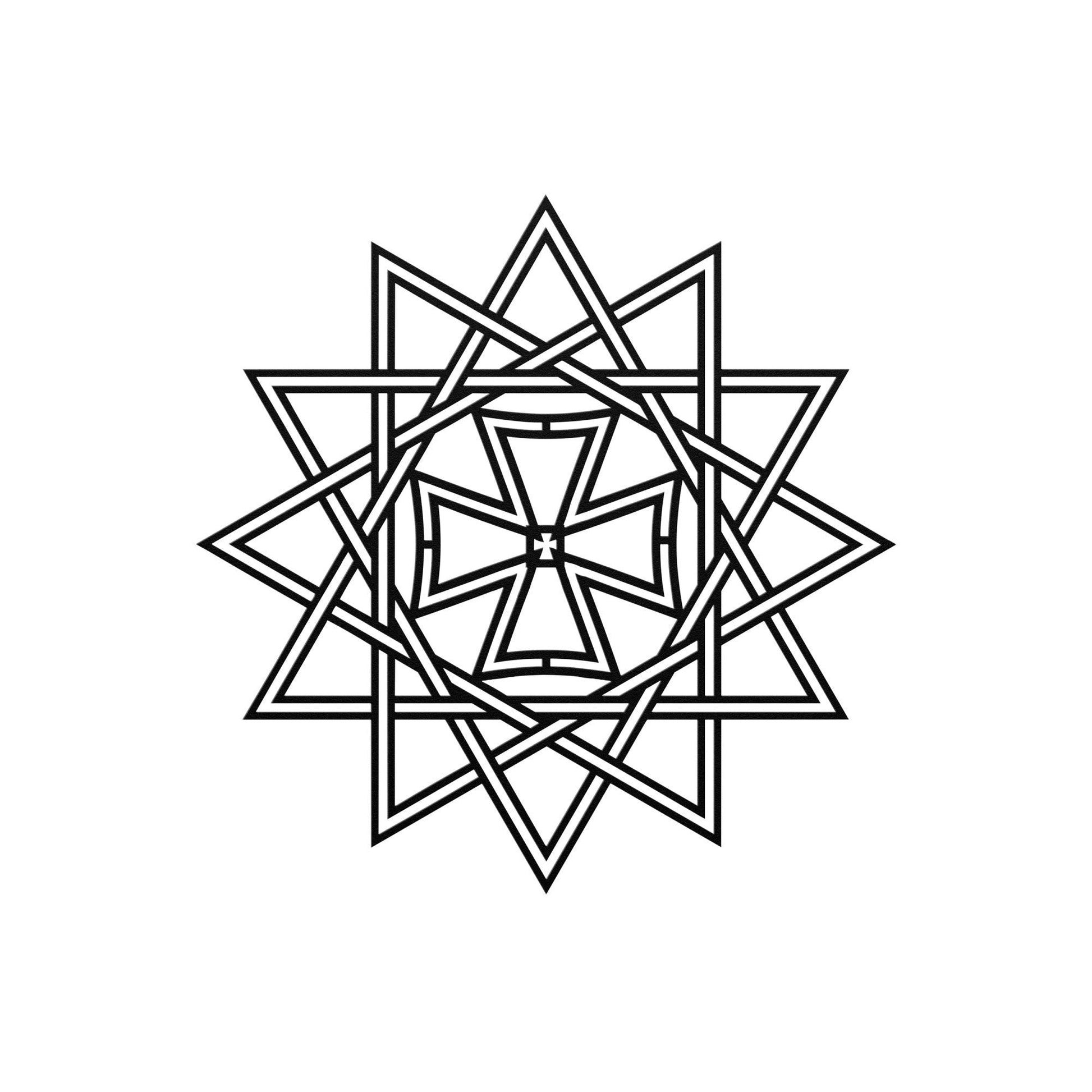 Ertsgamma Metal Sign, Lucky Star Metal Wall Art, Amulet Sign, Ancient Home Decor, Lucky Star Metal Art, Christian Metal Ornament