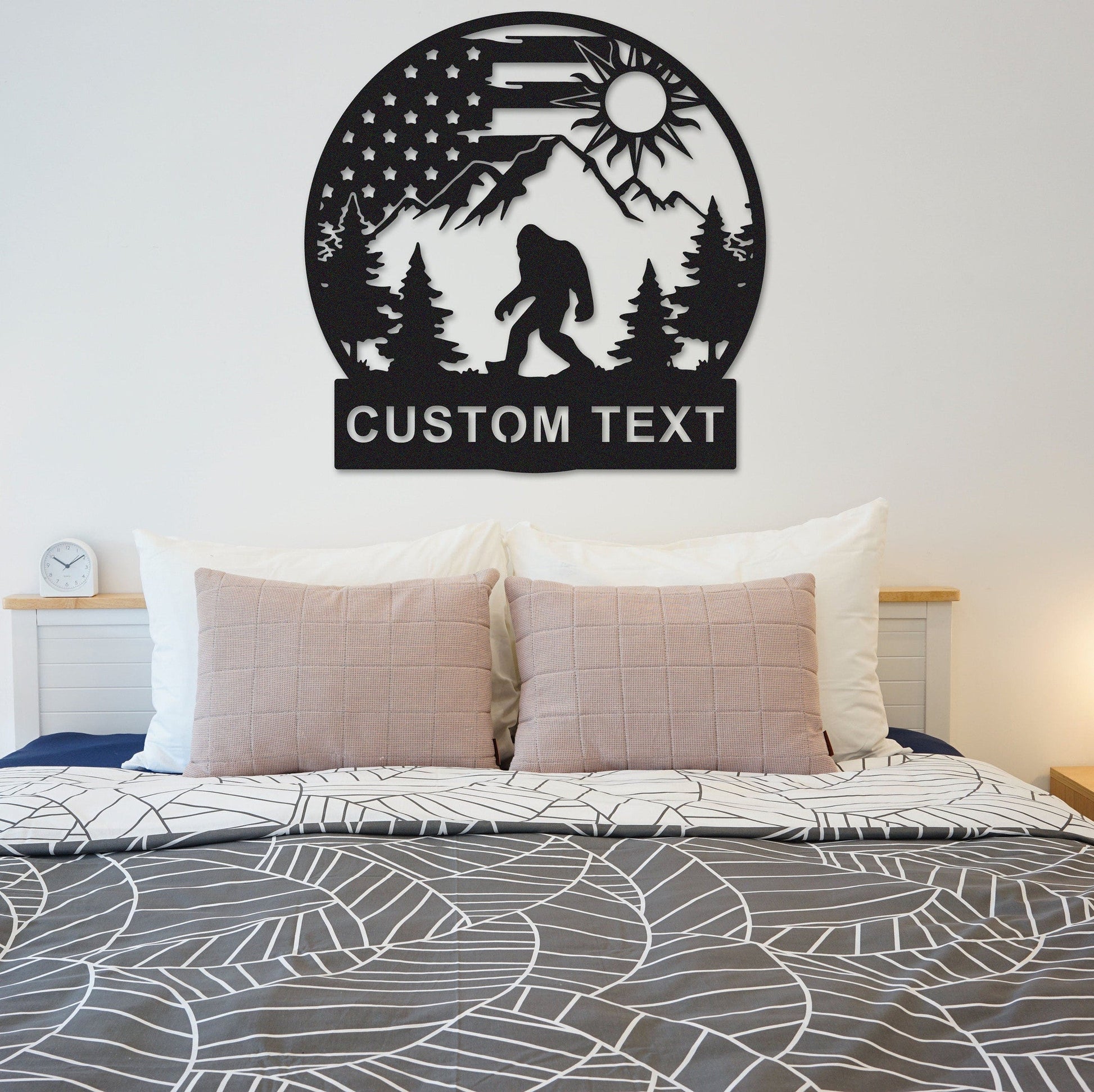 Personalized Big Foot Metal Sign,Bigfoot Mountain Sign,Custom Metal Sasquatch,Bigfoot Yard Decor,Bigfoot Yard Art,Yeti Sign,Campers Decor