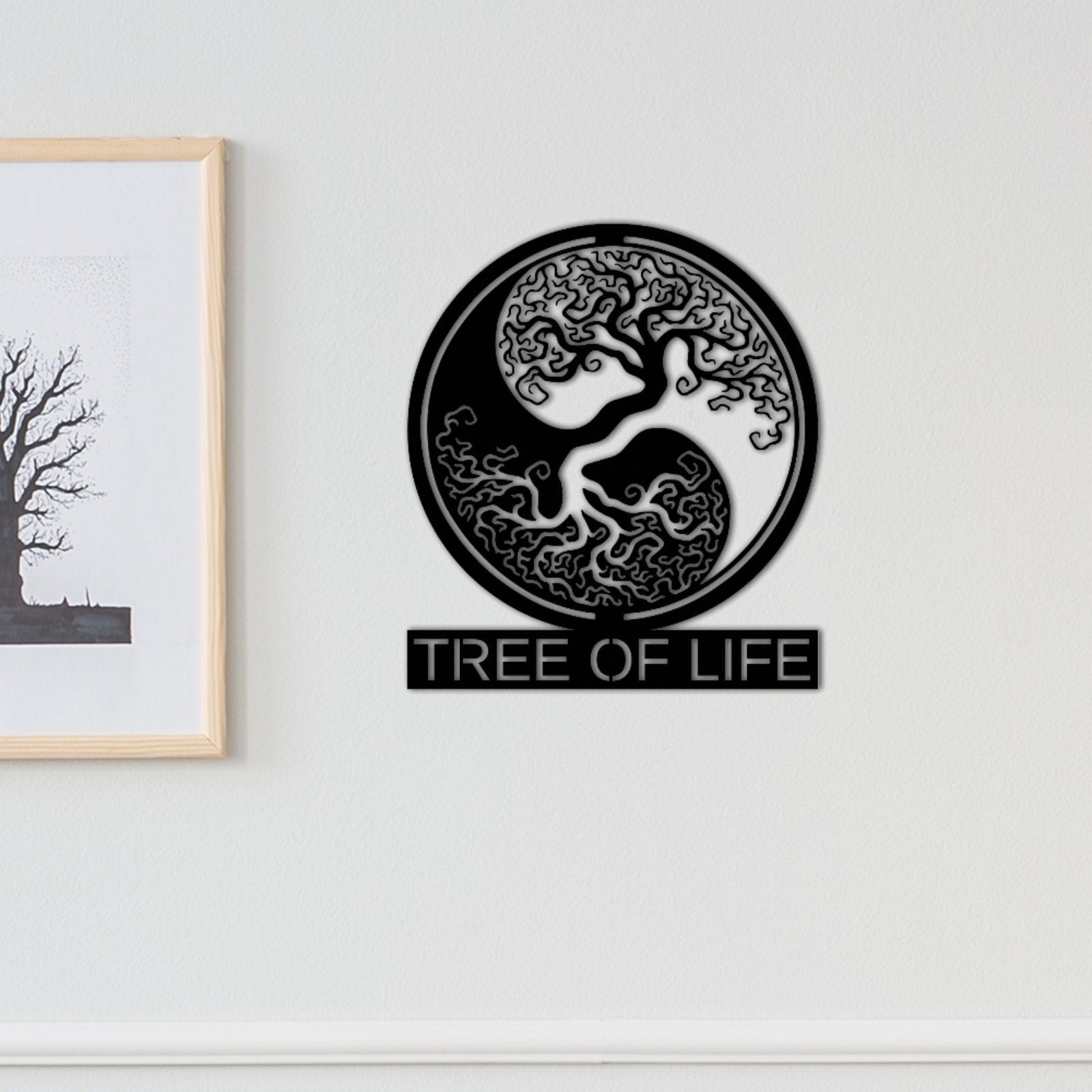 Custom Tree of Life Wall Art,Personalized Family Name Sign,Housewarming Gift,Living Room Decor,Front Door Decor,Family Tree Name Sign