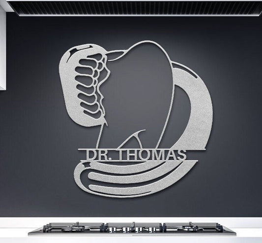 Custom Dentist Metal Sign, Dentist Gift, Dental Office Sign, Personalized Dentist Metal Wall Art, Dentist Graduation Gift, Dentist Decor