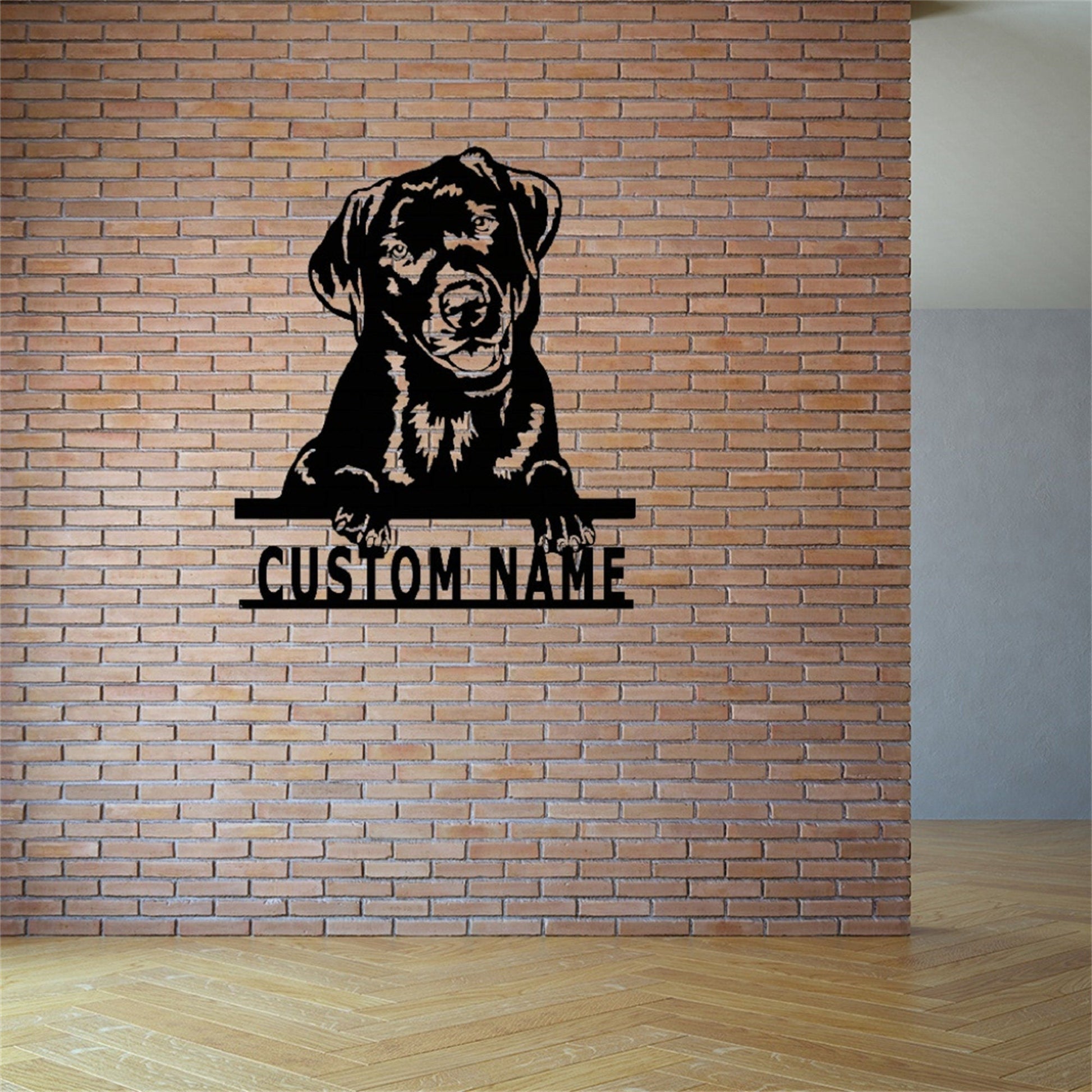 Custom Labrador Sign With Lights,Labrador Retriever Dog Metal Wall Art,Labrador Wall Decor,Personalized Dog Name Signs,Dog Lover Gifts