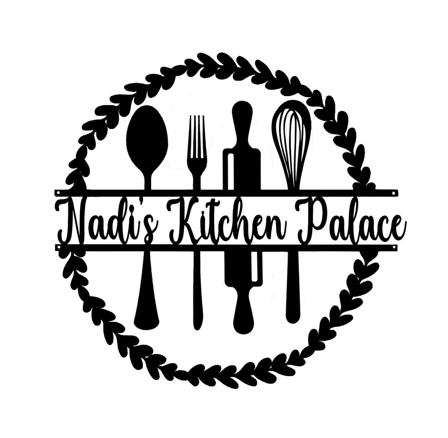 Personalized Kitchen Metal Sign,Kitchen Wall Art For Mom,Family Kitchen Sign,Indoor Kitchen Decor,Housewarming Gift