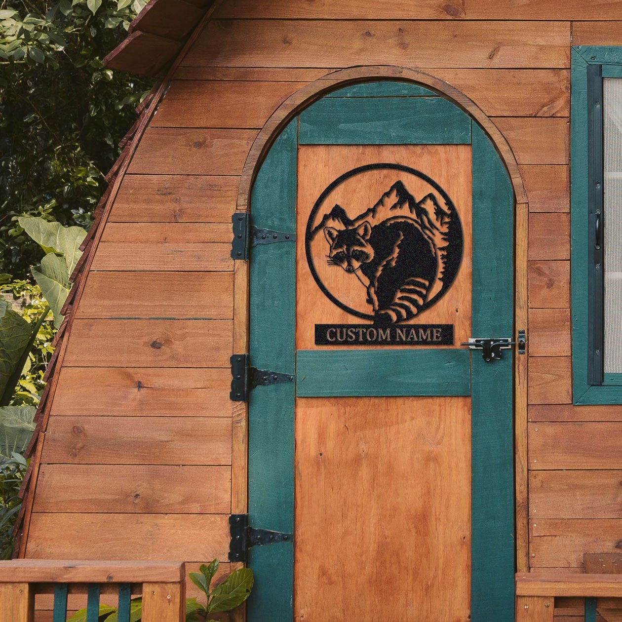 Raccoon Metal Sign,Custom Raccoon Wall Art,Personalized Raccoon Wall Decor,Indoor Decor,Cabin Decor,Patio Decor,Animal Sign,Raccoon Gift