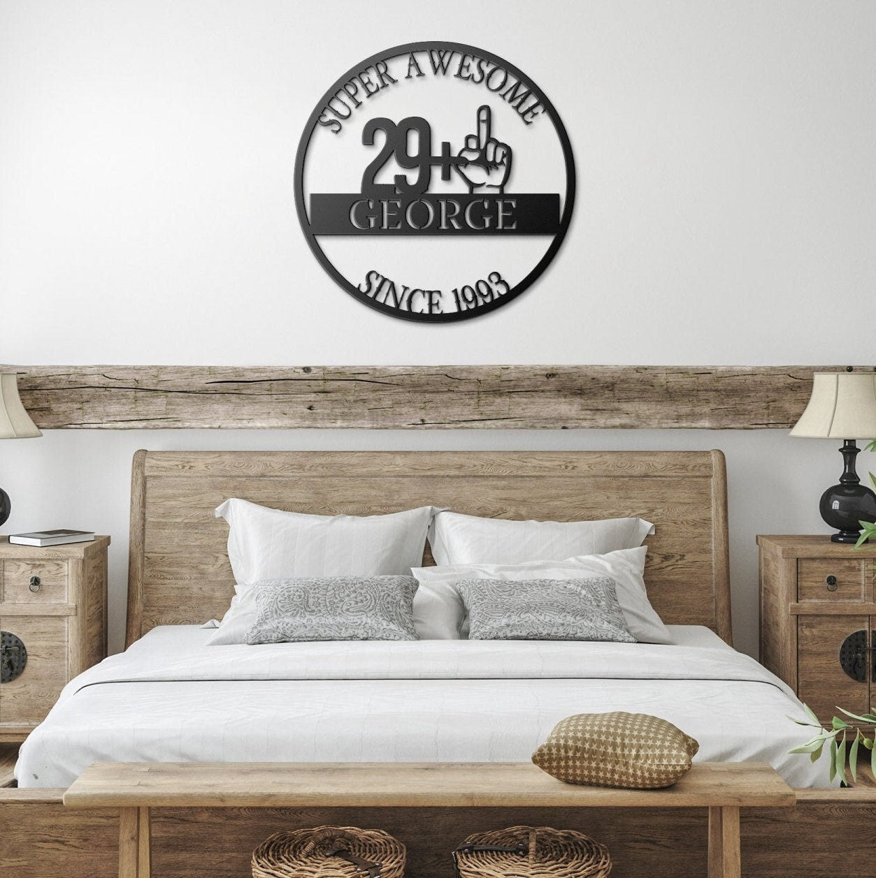 30th Birthday Gift For Him, Birthday Metal Sign, Funny Gift For Husband, Boyfriend, Personalized Sign, Custom Name Wall Sign, Gift For Her