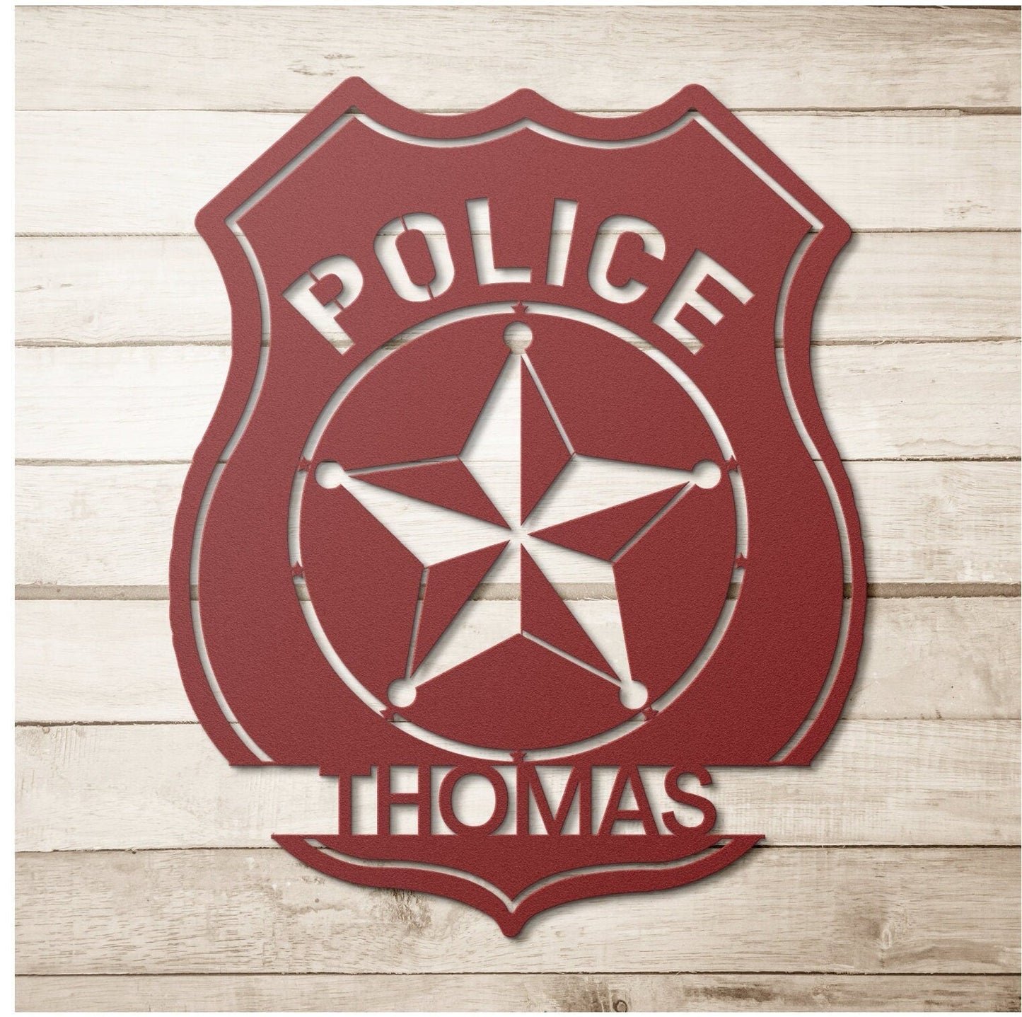 Personalized Police Officer Badge Name Sign, Police Academy Graduation Gift, Personalized Cop Gift, Sheriff Deputy Sign, Custom Gift For Cop