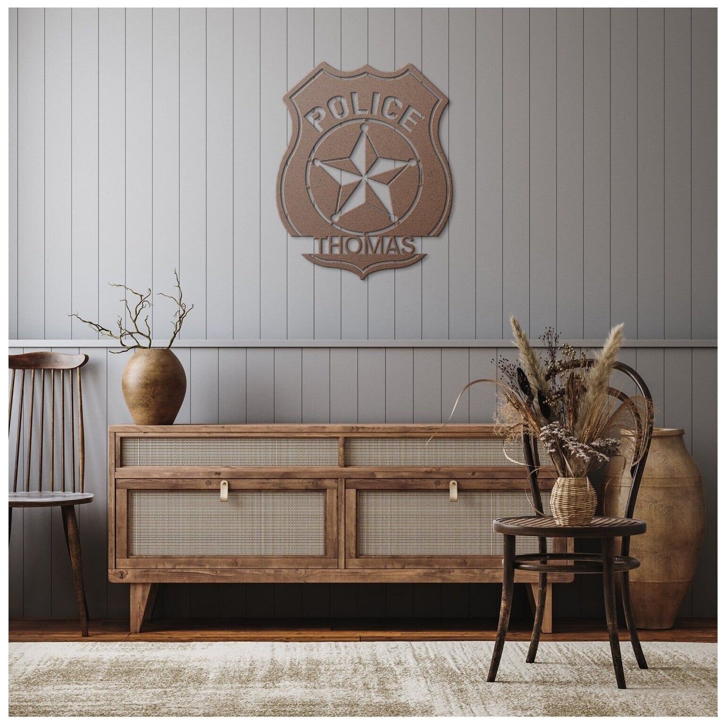 Personalized Police Officer Badge Name Sign, Police Academy Graduation Gift, Personalized Cop Gift, Sheriff Deputy Sign, Custom Gift For Cop