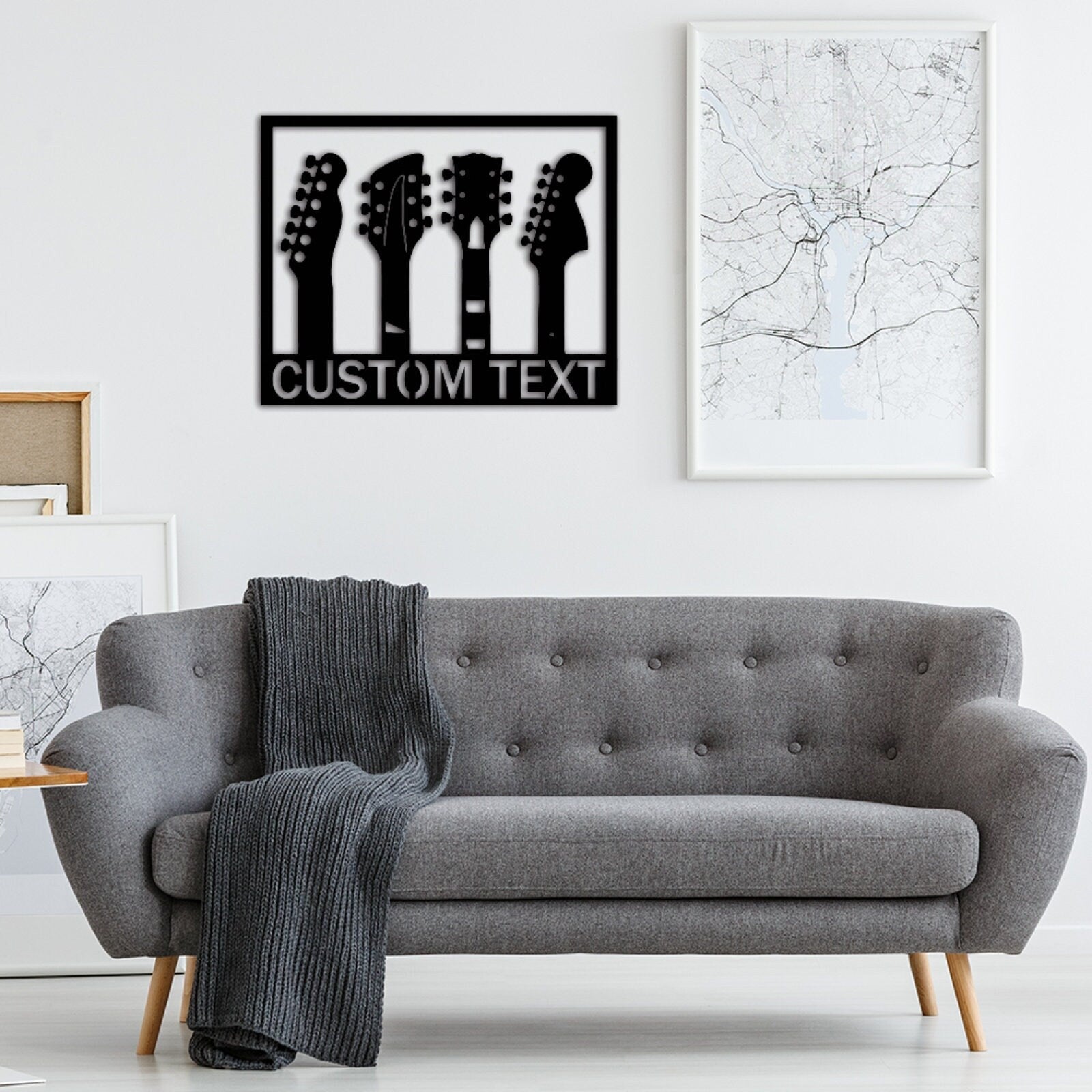 Custom Guitar Metal Sign,Custom Guitar Wall decor, Personalized Guitar Player Metal Sign, Music Room,Guitar Monogram,Musician Gift