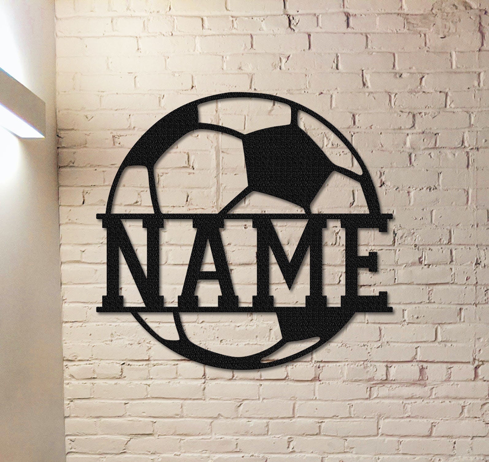 Custom Soccer Metal Sign,Personalized Soccer Metal Wall Art,Soccer Player Metal Sign,Soccer Wall Decor,Sport Sign,Soccer Player Name Sign