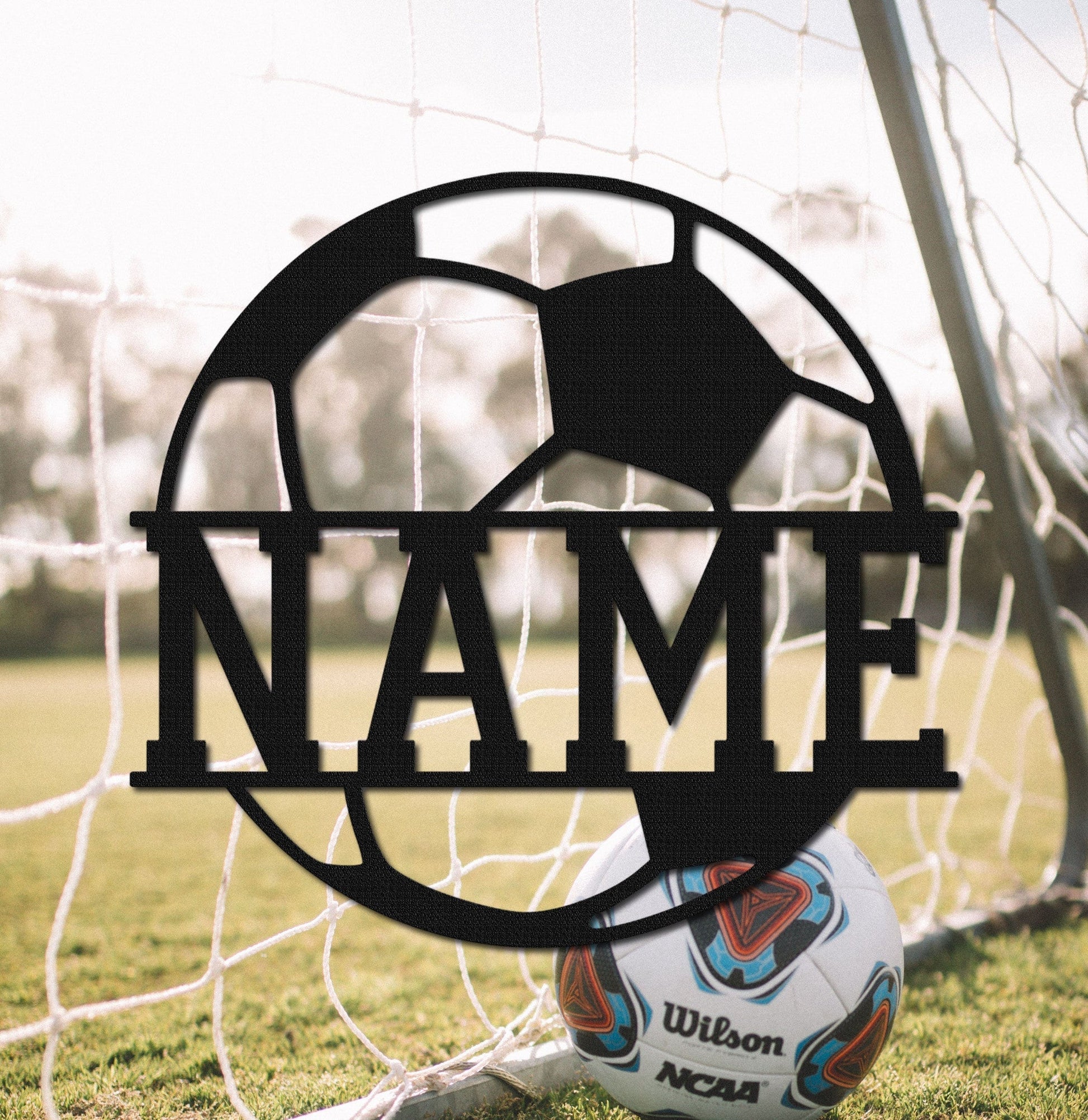 Custom Soccer Metal Sign,Personalized Soccer Metal Wall Art,Soccer Player Metal Sign,Soccer Wall Decor,Sport Sign,Soccer Player Name Sign