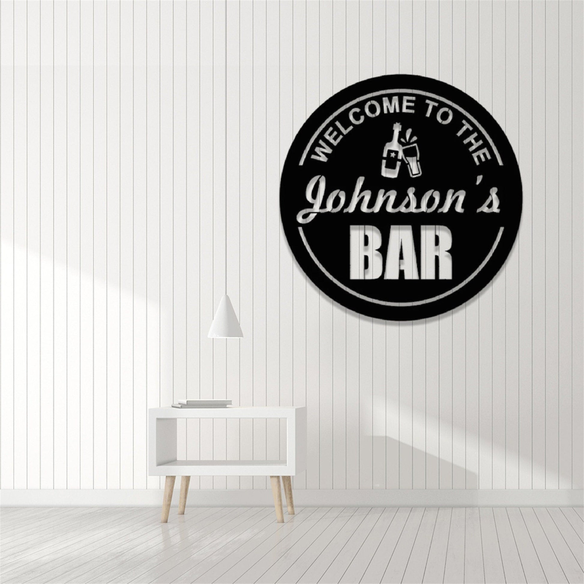Personalized Welcome To The Bar Metal Sign, Custom Pub Sign, Bar Sign, Pub Bar Wall Art, Home Pub Shed Man Cave Wall Decor, Outdoor Patio Sign